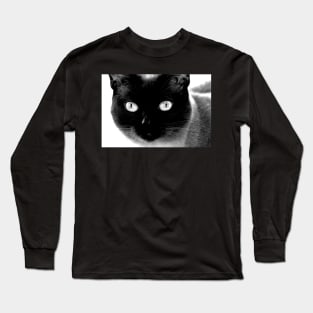 Siamese cat, black and white Long Sleeve T-Shirt